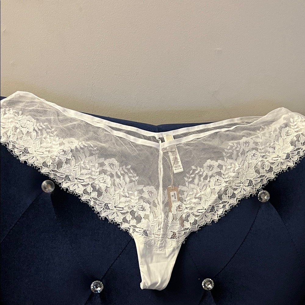 SKIMS White Lace Panties bridal collection
